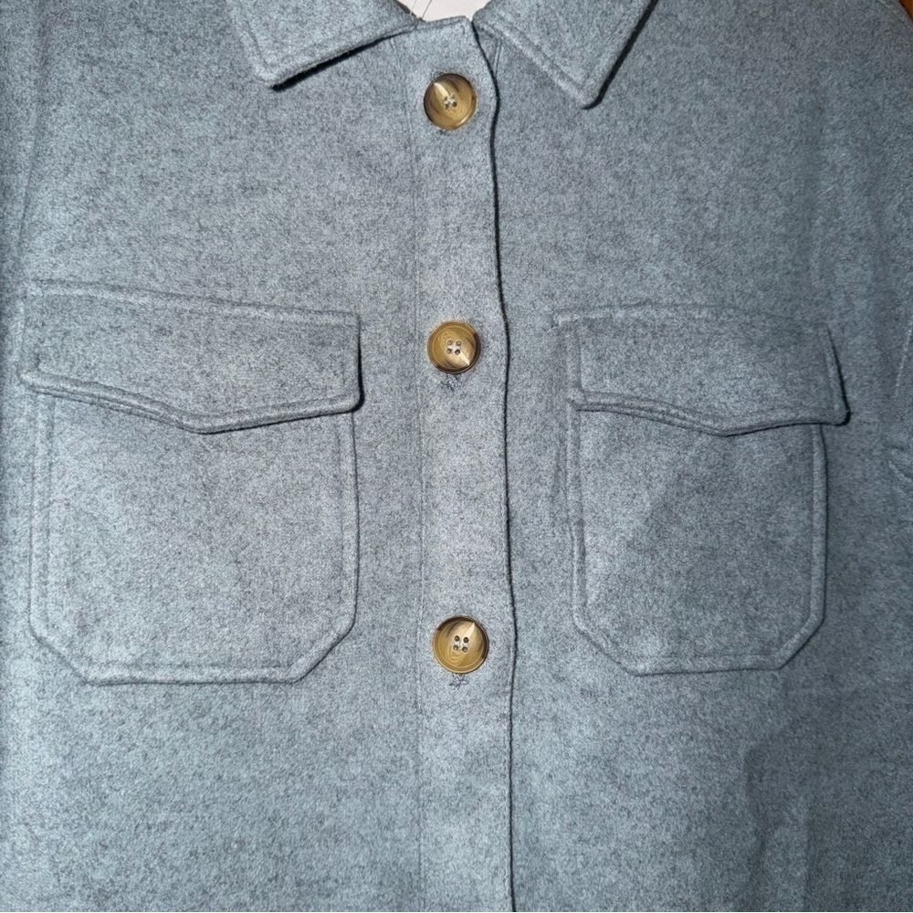 Avec Les Filles Button Front Shacket Never Worn Size Large - Picture 5 of 7